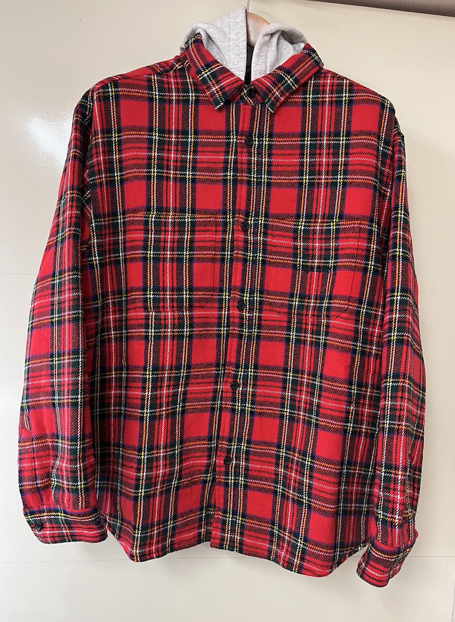 シュプリーム/Supreme/Tartan Flannel Hooded Shirt /L拍卖