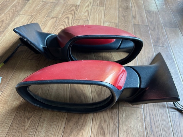 suMB★H15 マツダ RX-8 LA-SE3P★純正 ドアミラー左右セット★サイドミラー/7ピン/赤/27A/MAZDA/部品取り車拍卖