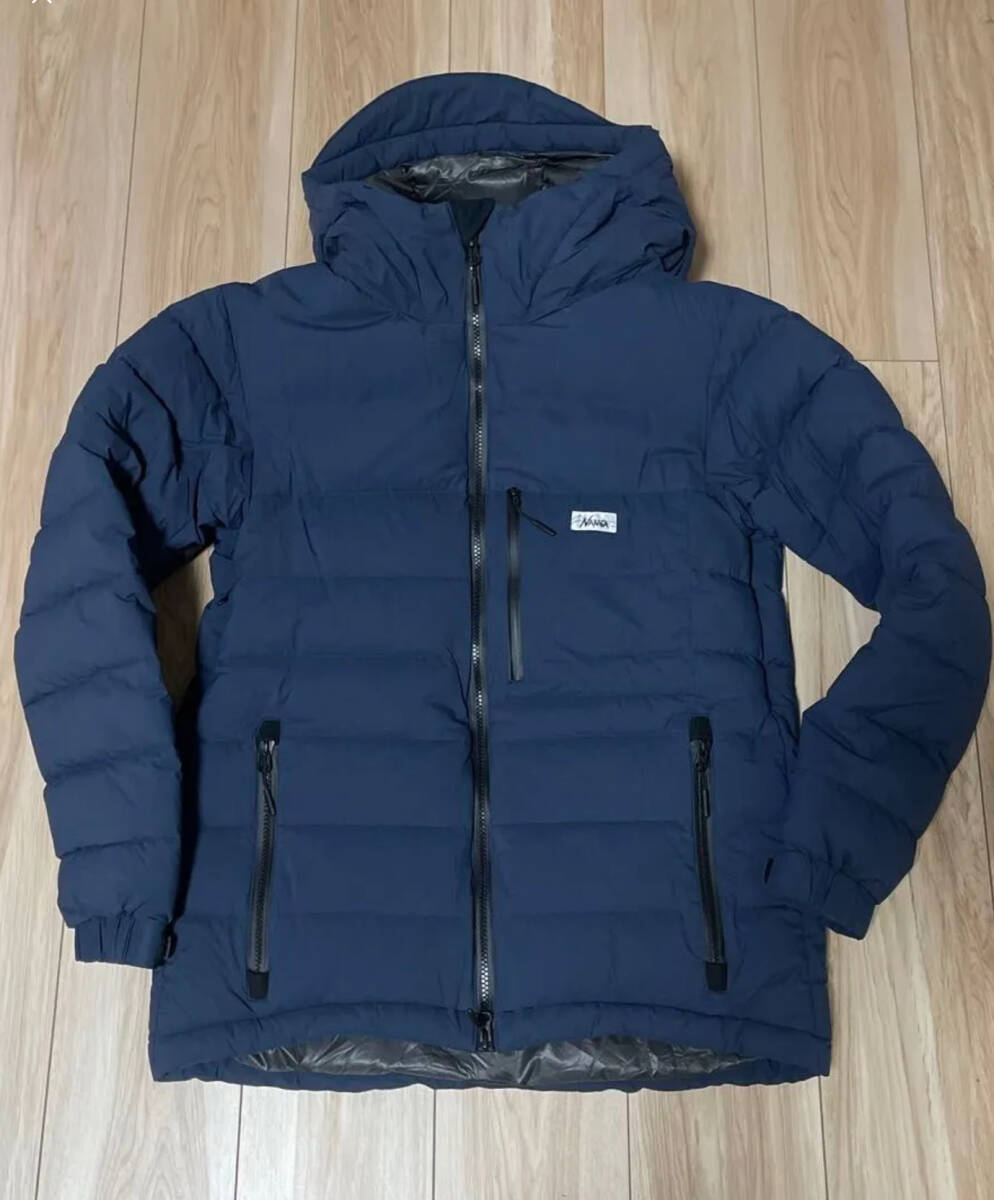 【ヤフーフリマでは79,990円で購入可】【超美品】NANGA White Label ダウンパーカ MIDNIGHT Lサイズ 着用2~3回 廃盤カラー 拍卖