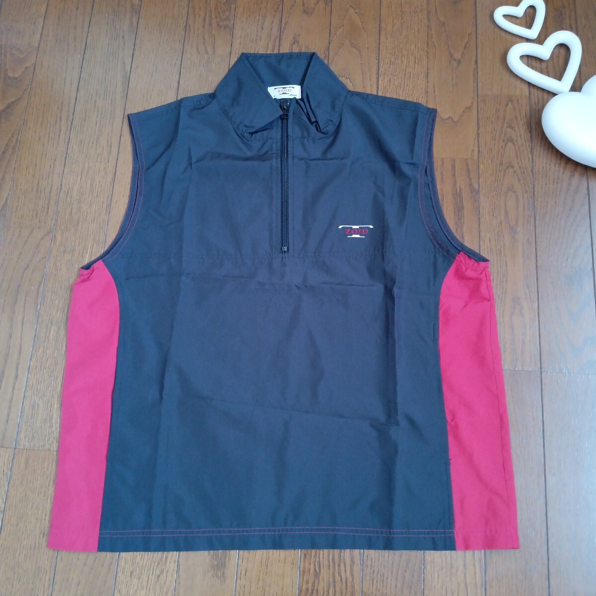 1745【中古】MIZUNO GOLF ミズノゴルフ ゴルフウェア ナイロンベスト メンズ サイズ M 黒赤拍卖