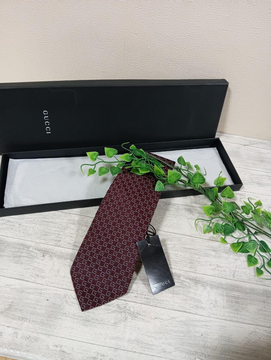 参考価格26400円 極美品 GUCCI グッチ ネクタイ 拍卖