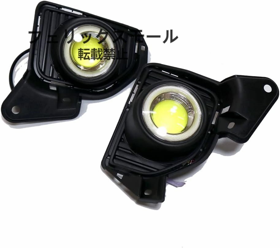 200系 ハイエース 4型 5型 6型用 後付けフォグランプ 純正交換 イカリング LEDフォグライト ガラスレンズ拍卖