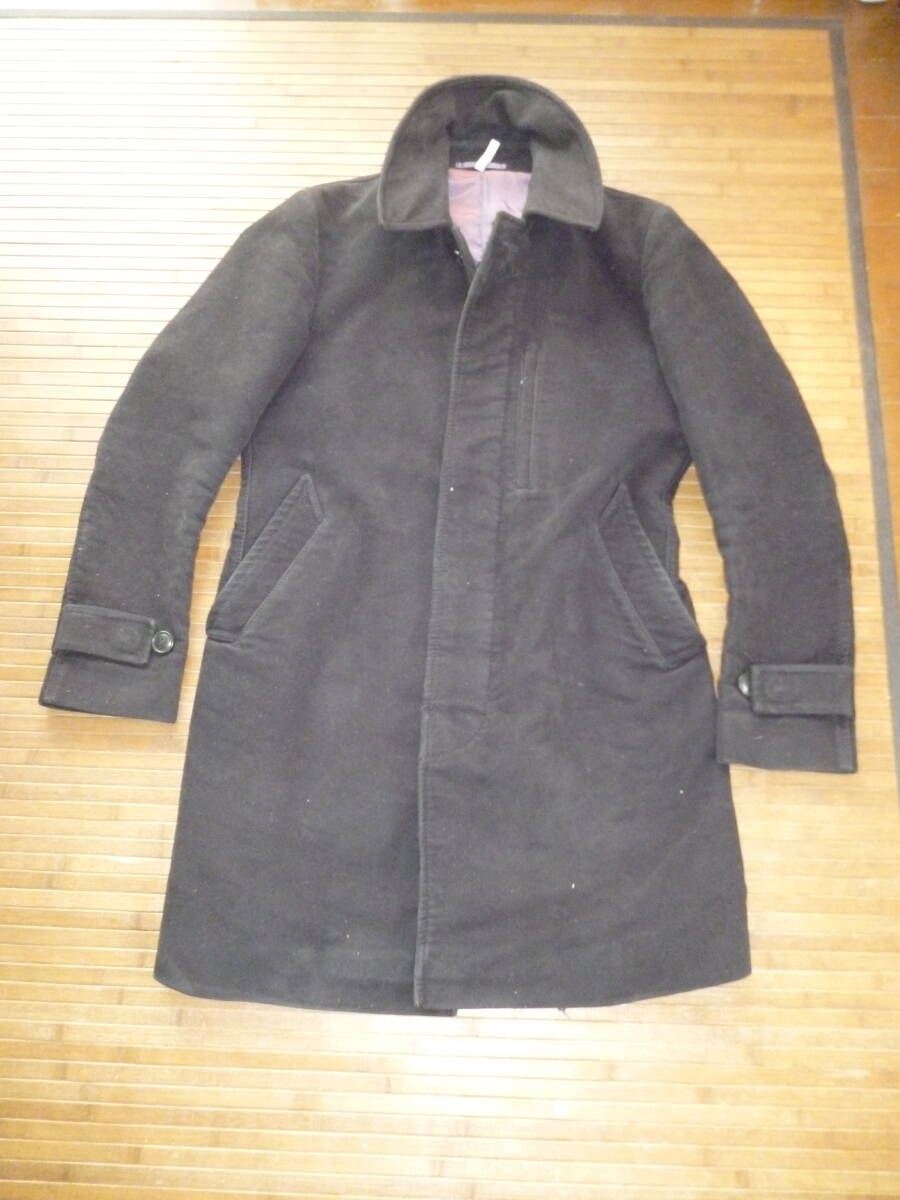 961-79♂:ADAM ET ROPE アダムエロペ JUN ジュン ベルベット チェスターコート size.40 色.黒 Adam et Rope'拍卖