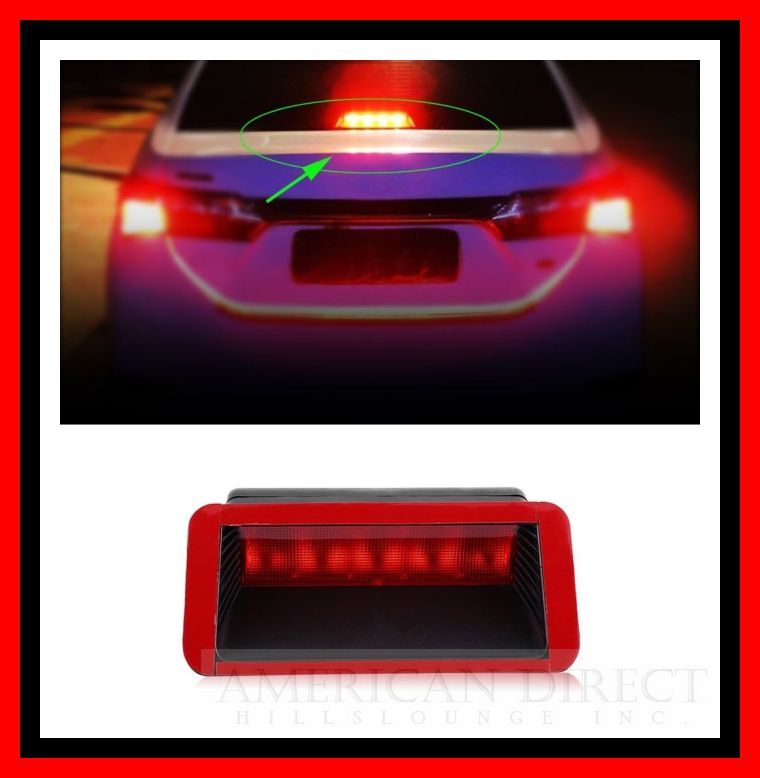【即納/レッド】汎用 LED ハイマウント ストップ ランプ ライト 車検 改善 アメ車 並行 輸入車 フォード リンカーン ベンツ BMW アウディ―拍卖