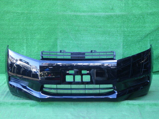 RK1 RK2 前期 ステップワゴン 純正フロントバンパー 黒 71101-SZW-0000 左 右 ホールカバー グリル付拍卖