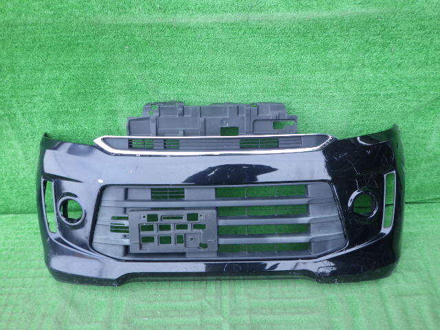 MH34S MH44S 後期 ワゴンR スティングレー 純正フロントバンパー 黒 71711-85P5 ロア グリル付拍卖