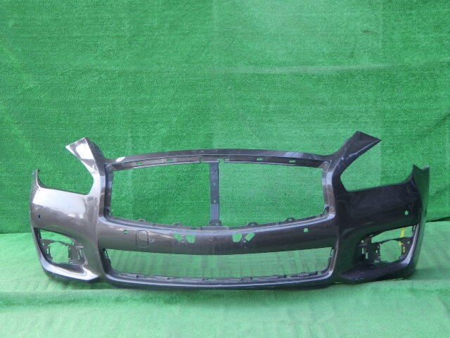 Y51 KY51 KNY51 HY51 後期 フーガ ハイブリッド 純正フロントバンパー 茶 62022 4AM0H拍卖