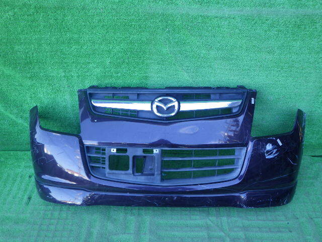 MJ23S AZワゴン 純正フロントバンパー マツダ 茶 71711-70KA ロア グリル スポイラー付拍卖