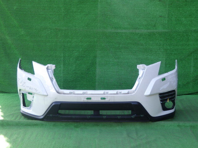 SK5 SKE 後期 フォレスター 純正フロントバンパー 左フォグカバー付 白 パール 57704SJ021拍卖