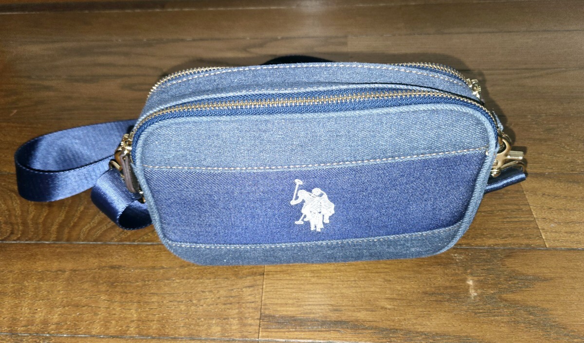 U.S.POLO ASSN. ショルダーバッグ ハンド ユーエス ポロアッスン デニム ミニ 鞄カバンかばんレディース拍卖