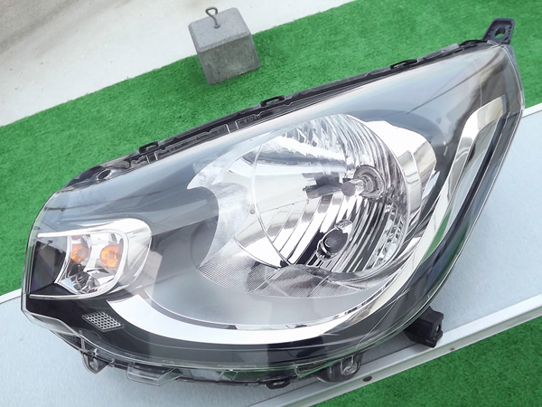 ●微傷,ハロゲン,W1046★eKワゴンB11W左ヘッドライト★イーケイ,純正,ヘッドランプ,STANLEY★Re:P拍卖