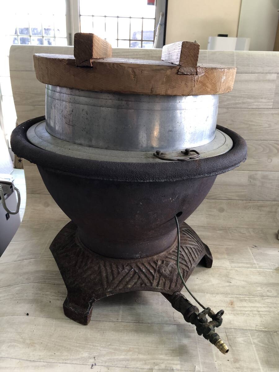 L-1663 羽釜 ガス かまど 羽釜コンロ 都市ガス 36cm 炊飯器 中古厨房拍卖