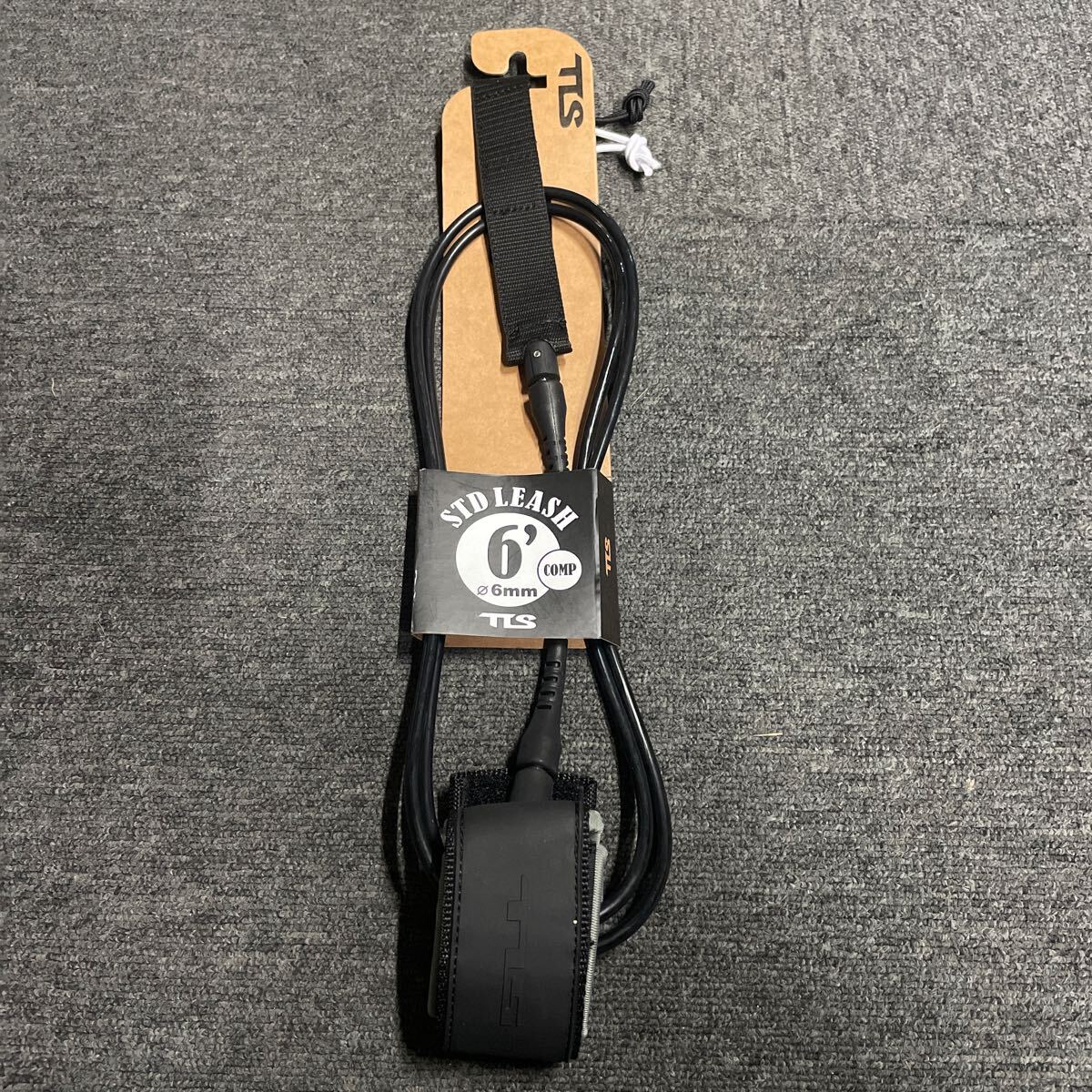 TLS STD LEASH 6ft COMP 6ミリリーシュコード 6ft サーフィン TOOLS TLS ツールス グレー拍卖