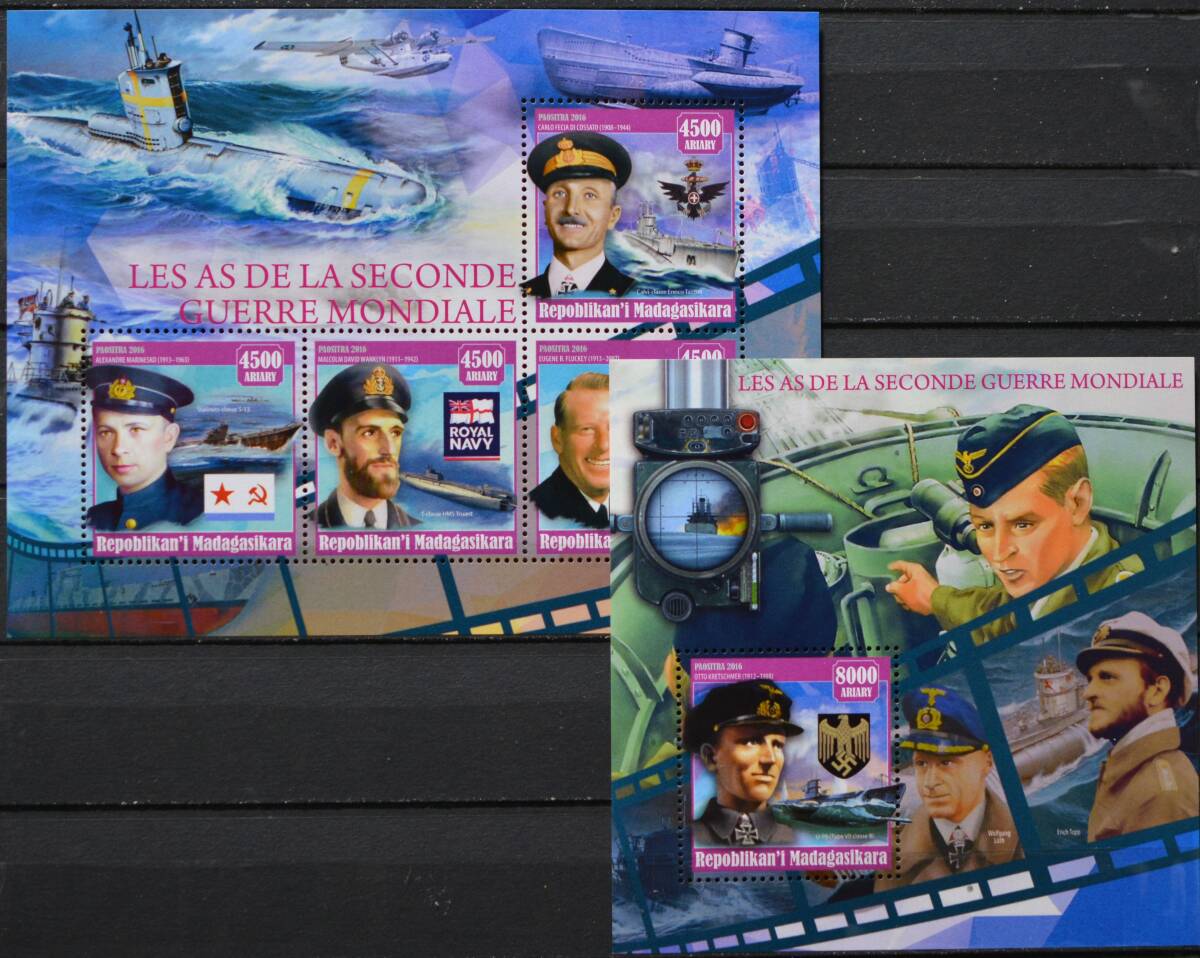 「FH34」マダガスカル切手 2016年 第二次世界大戦拍卖
