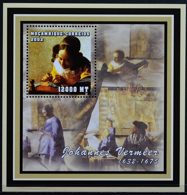 「TC151」モザンビーク切手 2002年 絵画(フェルメール )拍卖