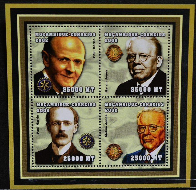 「TC128」モザンビーク切手 2002年 人物拍卖