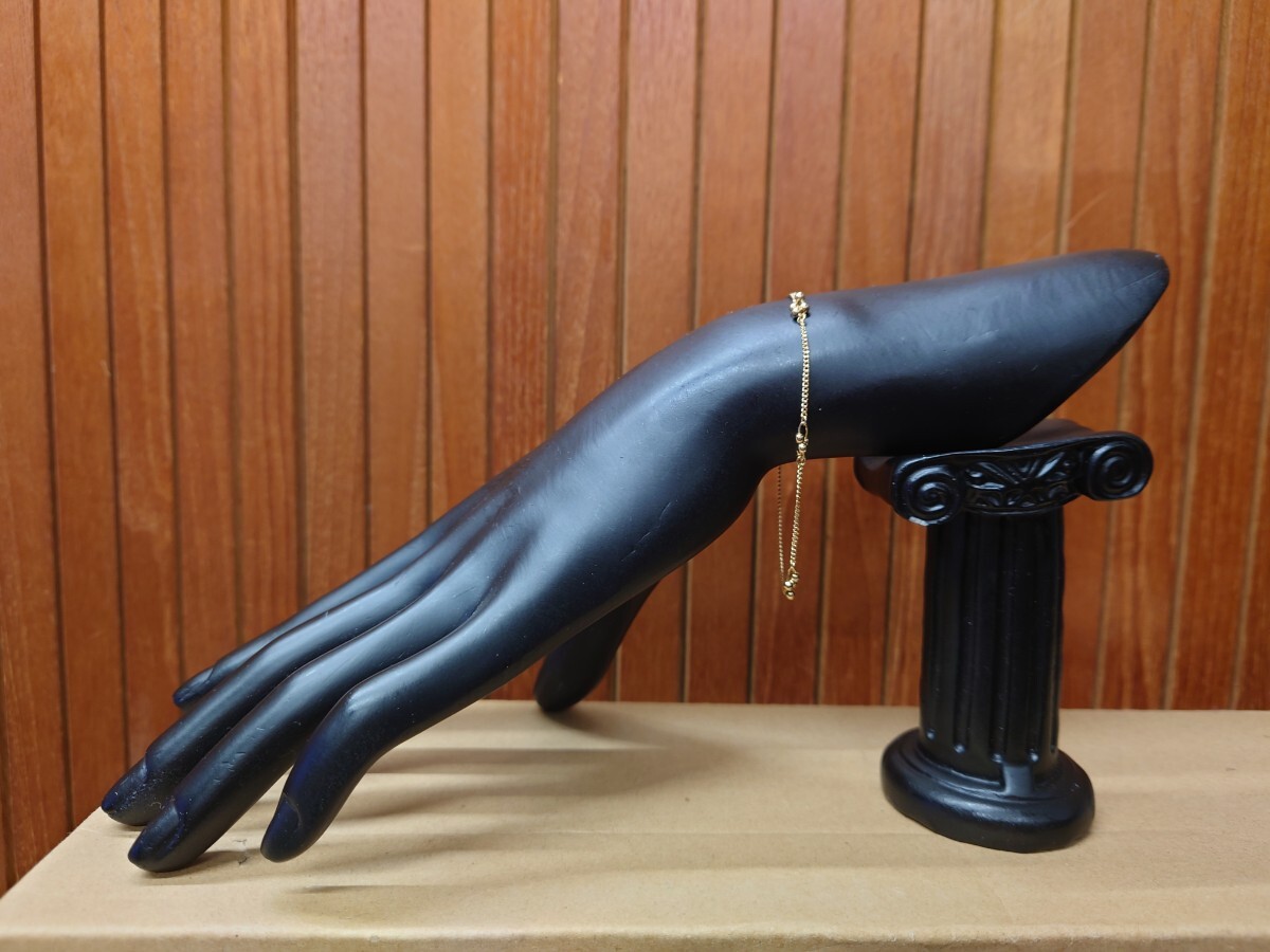 4℃ K18 18金 ブレスレット(喜平&ボールチャーム) イエローゴールド拍卖