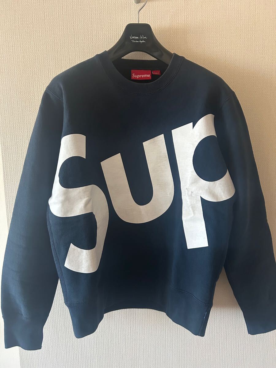 Supreme 13AW ビッグロゴスウェット Sweatshirt Crewneck カナダ製 ワングラム トレーナー プリントスウェット拍卖