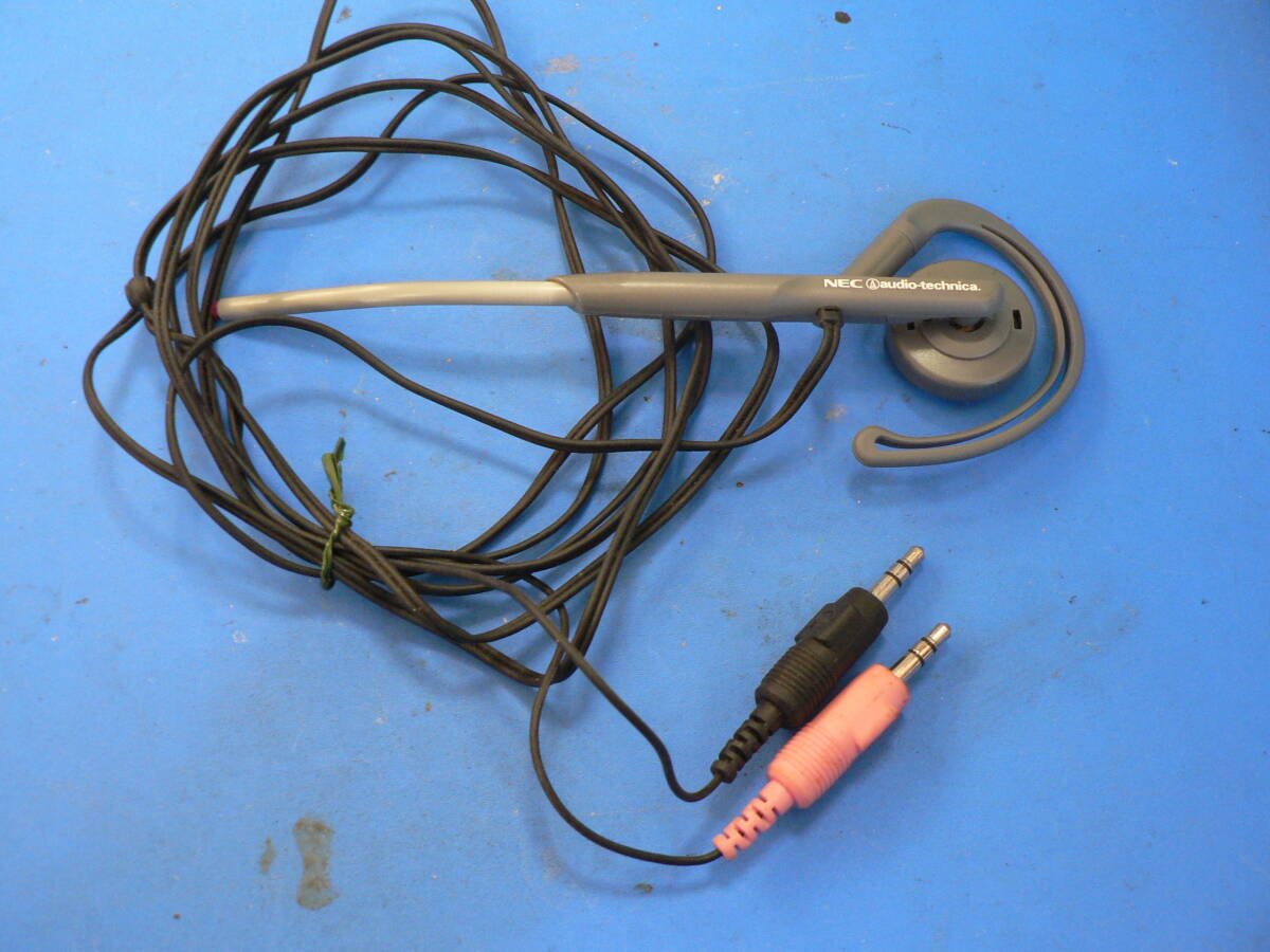 送料最安 140円 音響59-02:ヘッドセット 動作品 NECパソコンの付属品? NEC+AudioTchnica イヤーパッド無し拍卖