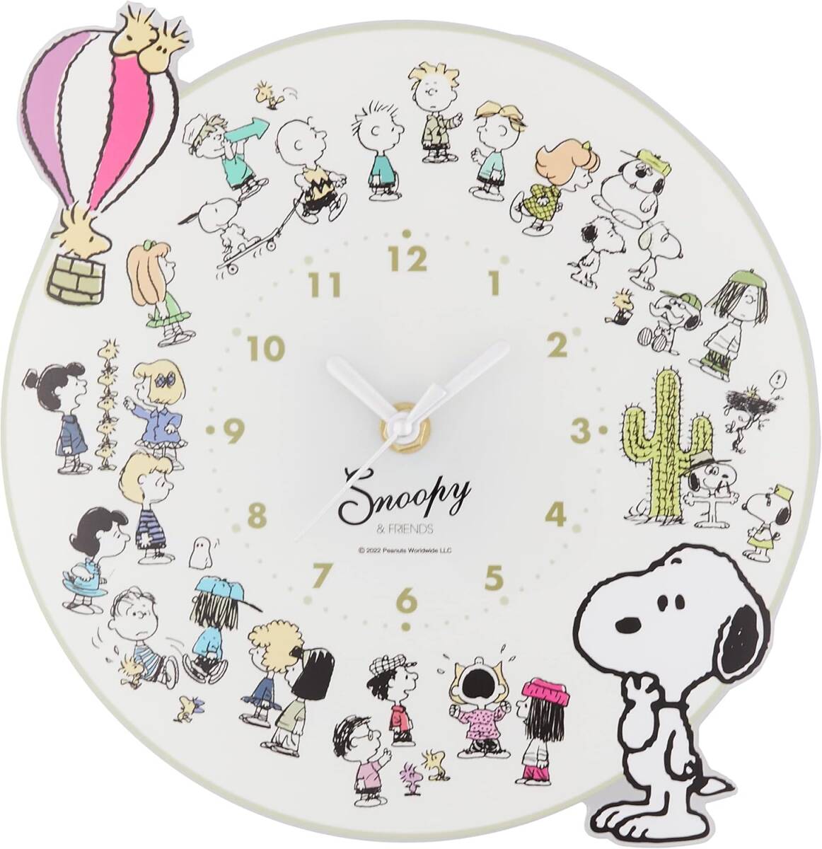 スヌーピー アクリル 掛け時計 (ALL PEANUTS) ウォールクロック 壁掛け時計 時計 クロック ピーナッツ 拍卖