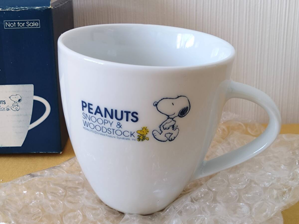 ● 非売品 スヌーピー マグカップ 箱あり  SNOOPY & WOODSTOCK スヌーピー&ウッドストック 陶器拍卖