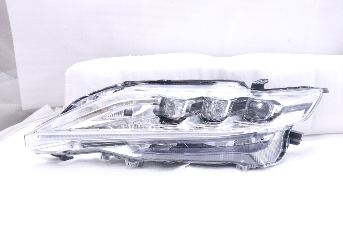 4X-812★美品★後期 LED ZSU60W ハリアー★左ヘッドライト KOITO 48-192 打刻:H ユニット メッキ 純正★トヨタ (UK)拍卖