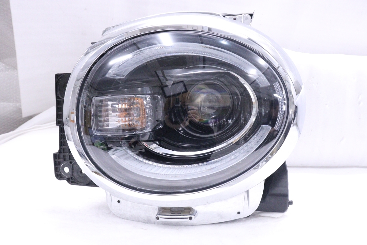 51-730★美品★LED MX91S ワゴンRスマイルハイブリッド★左ヘッドライト STANLEY W6079 打刻:TL ASSY ブラック 純正★スズキ (YM)拍卖