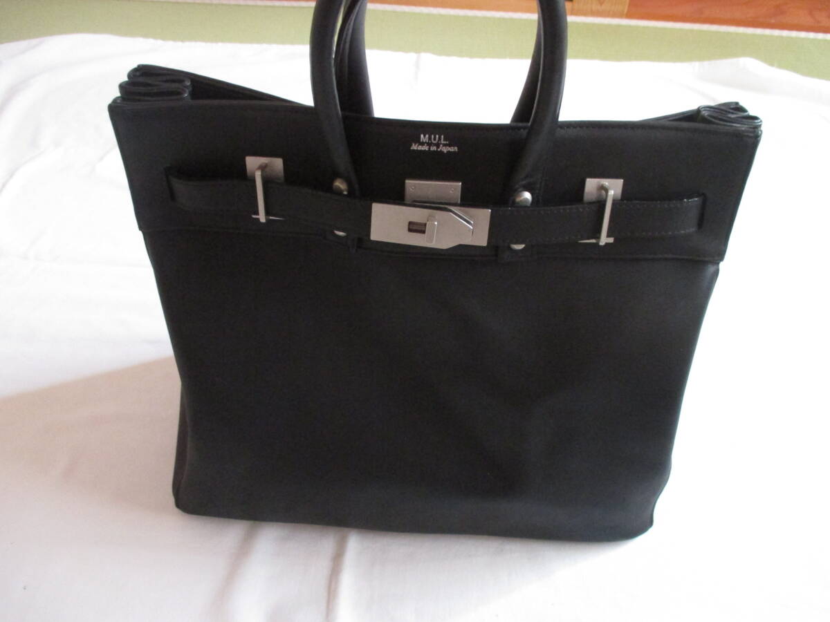 ★M.U.L エムユーエル★ トートバッグ 黒色拍卖