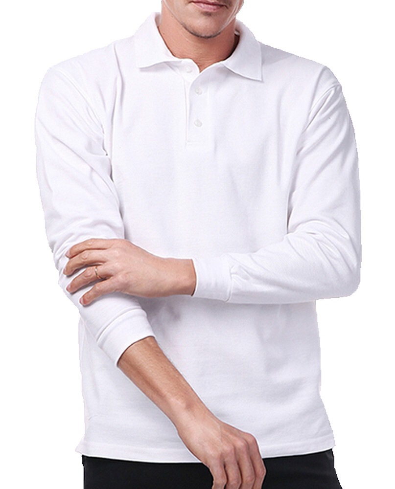 【訳有】 長袖 ポロシャツ ブラック 3XL ポロ メンズ 長袖 無地 長袖ポロ 鹿の子 かのこ やや厚手拍卖