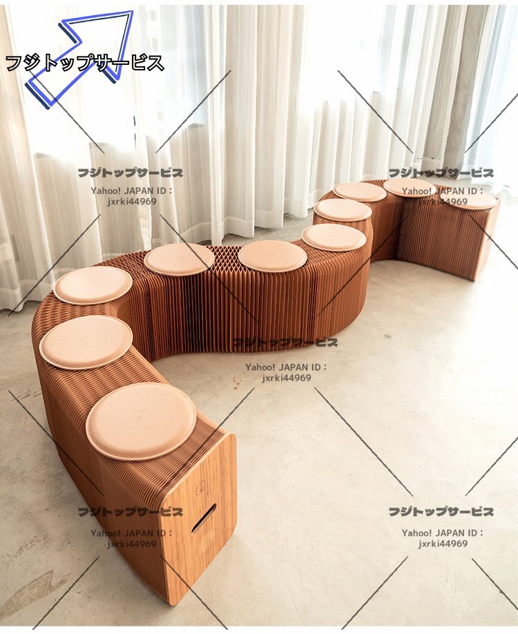 九人用ins世界で大人気な椅子 竹製 肉厚座面 北欧伸縮イス椅子 折り畳み 綺麗 頑丈 座り心地いい 9つの革製クッション付け z2614拍卖