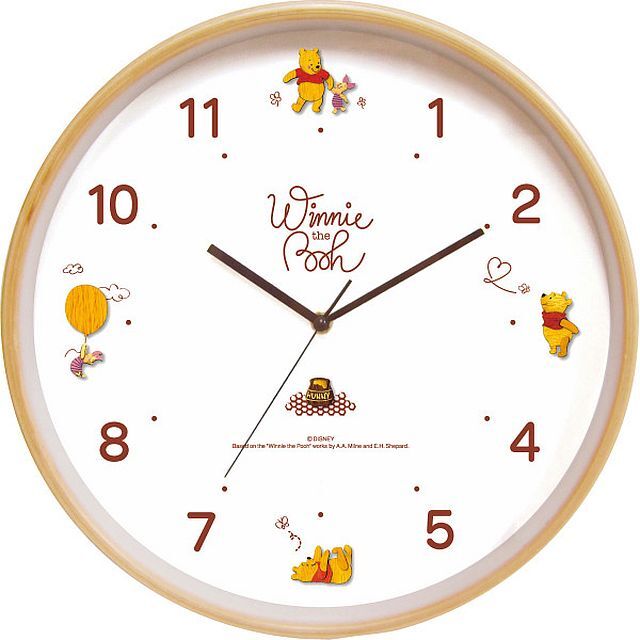 〔ギフト〕ディズニー ウッドパーツクロック くまのプーさん 82863拍卖