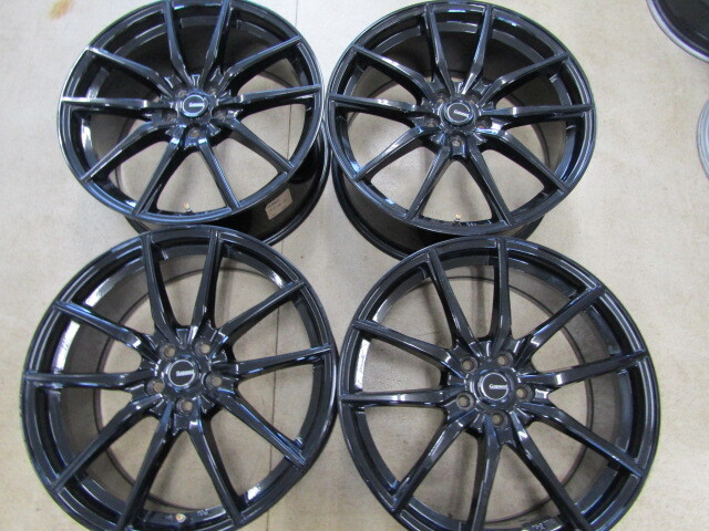 ☆ プリウス!インプレッサなどに!中古18インチ!4本セット!ブラック!Gスピード! ☆拍卖