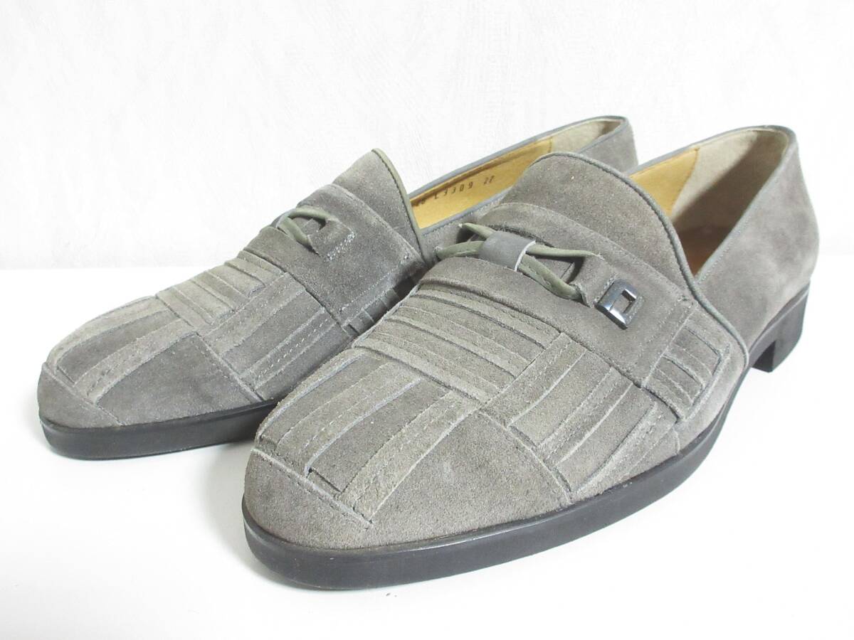 ランセル LANCEL スエード レザー シューズ グレー 27EEE 北7323拍卖