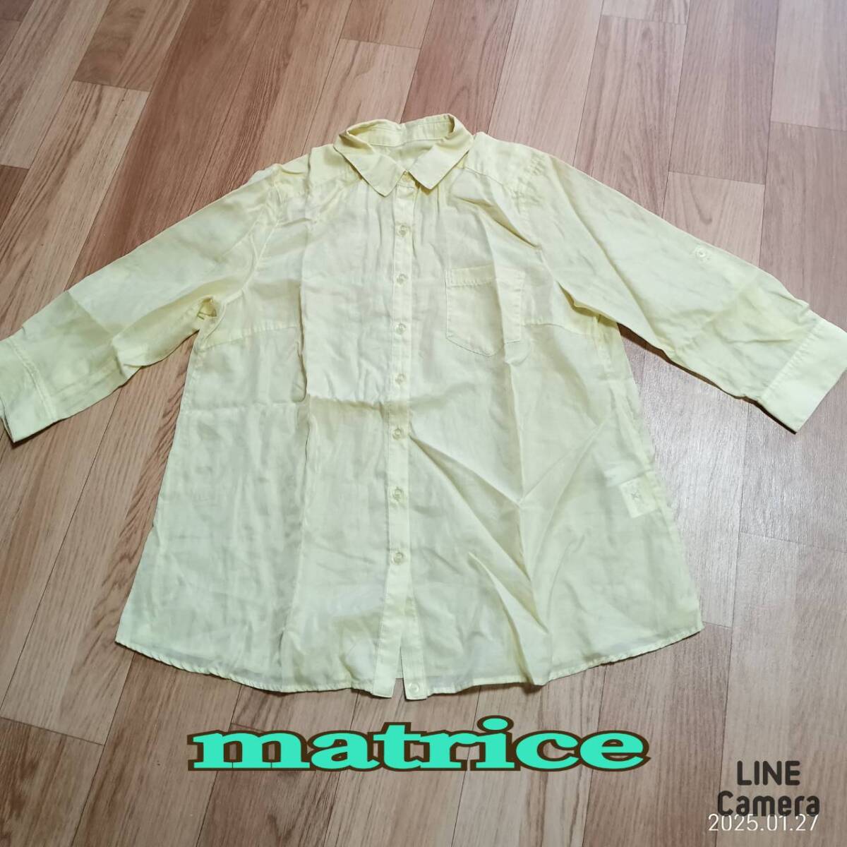 matrice ◆ 七分袖丈 ブラウス 38サイズ レモンイエロー 系 ◆ レディース トップス 拍卖