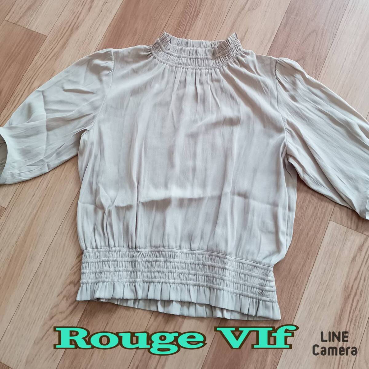 Rouge Vif ◆ 半袖 ブラウス トップス ベージュ ◆ ルージュヴィフ ◆ レディース 拍卖