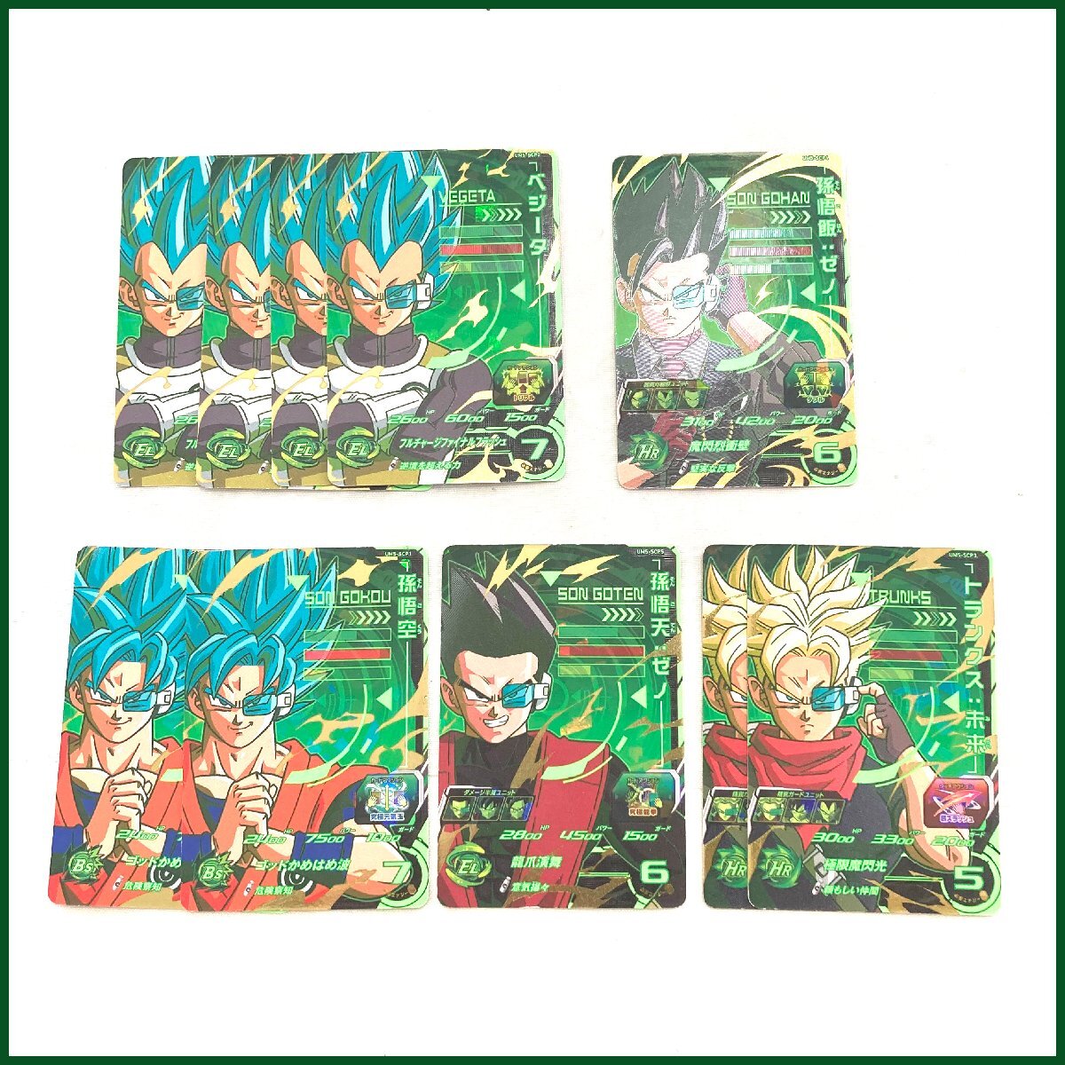 普通郵便送料無料 中古 ●ドラゴンボールヒーローズ ●スカウターズ コンプ カード 被りあり UM5-SCP01/02/03/04/05拍卖