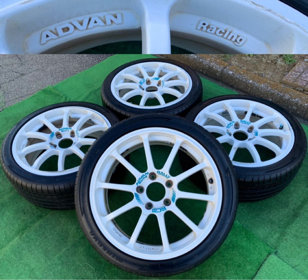 2024年製★ADVAN RACING 17インチ ホイール& MINERVA RADIAL F205 215/40ZR17 ラジアルタイヤ 4本★A-94拍卖