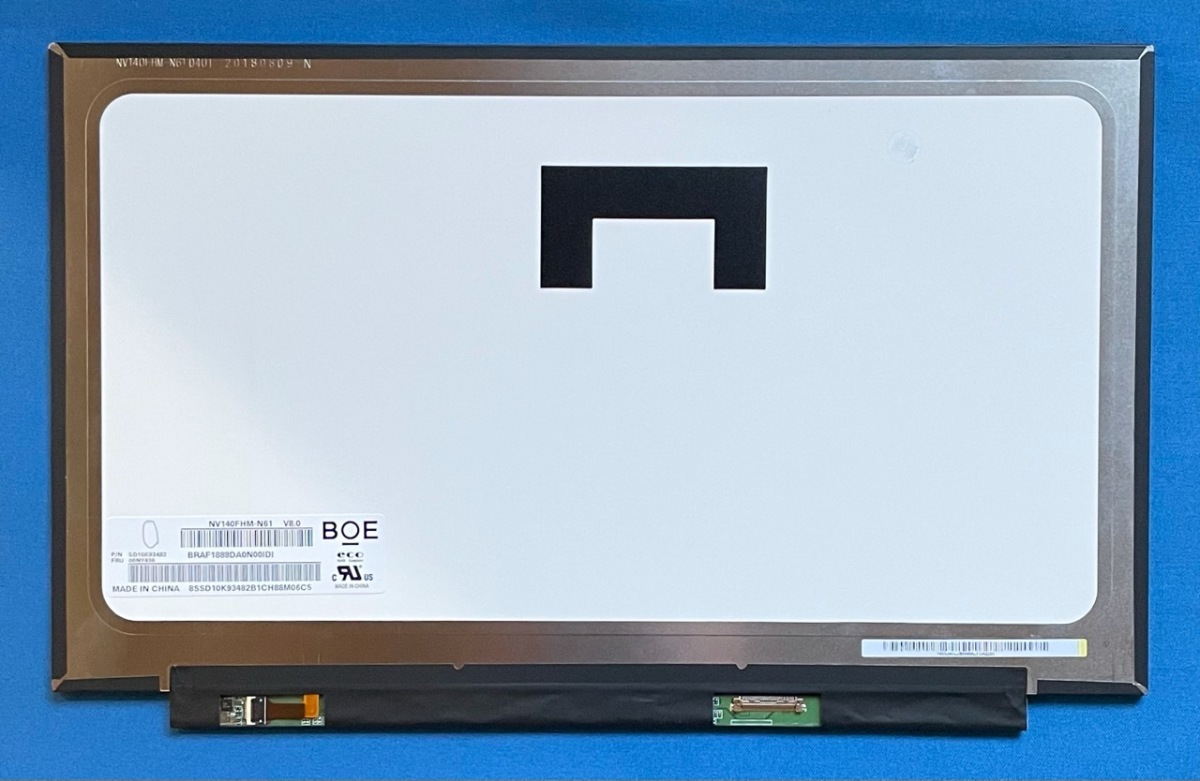 液晶パネル 新品 Lenovo X1 Carbon 6th等用 NV140FHM-N61 FHD 非光沢国内発送拍卖