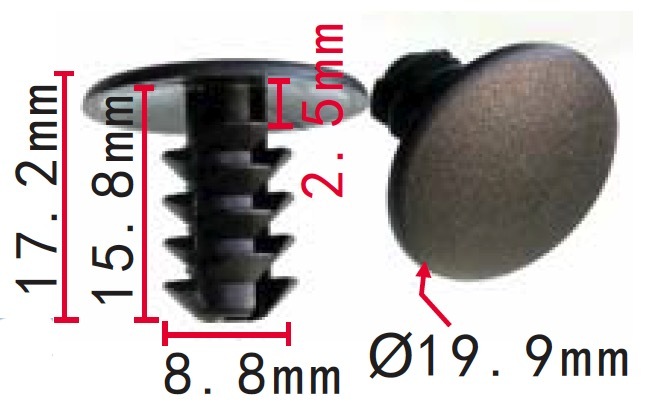 リテーナー クリップ FIAT, Alfa Romeo Lanciaに適合 純正品番 :0718115080,68095492AA 10個拍卖