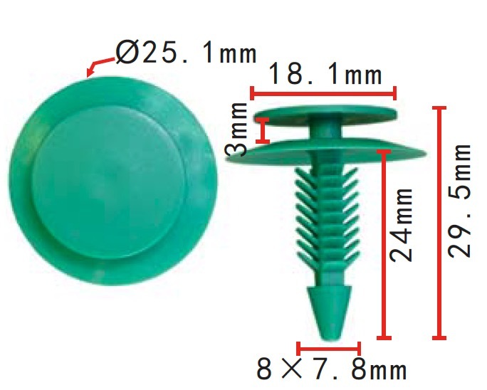 ドアトリムパ ネルリテーナー GM GMC Chevrolet Buickに適合 純正品番 :11588863 10個拍卖