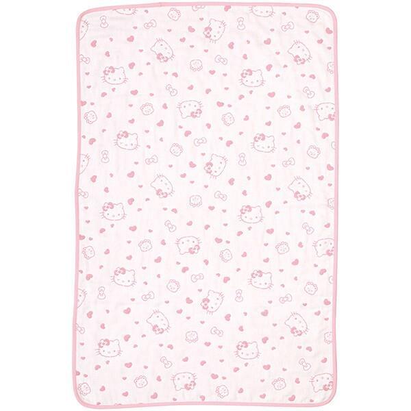 ハローキティ ブランケット ひざ掛け ひざかけ ガーゼ スケーター拍卖