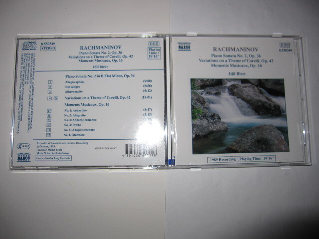 ラフマニノフ:ピアノ・ソナタ第2番/コレルリの主題による変奏曲/楽興の時 イディル・ビレット NAXOS拍卖