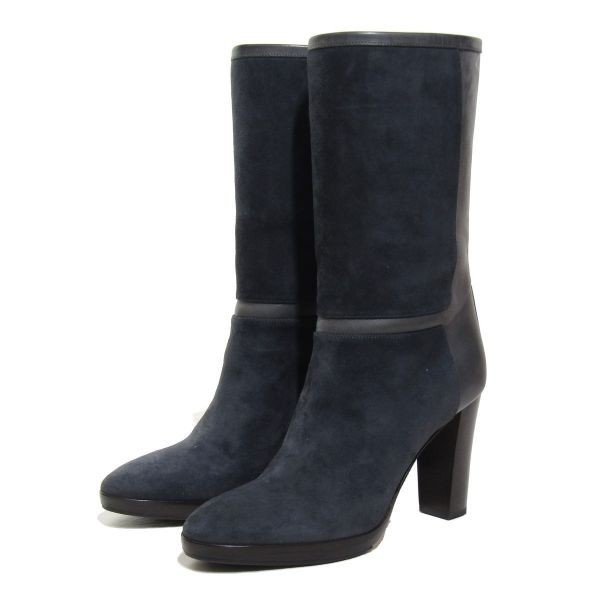 MNL-0001-009 新品近 箱付 ロロピアーナ Loro Piana ブーツ シューズ 37拍卖