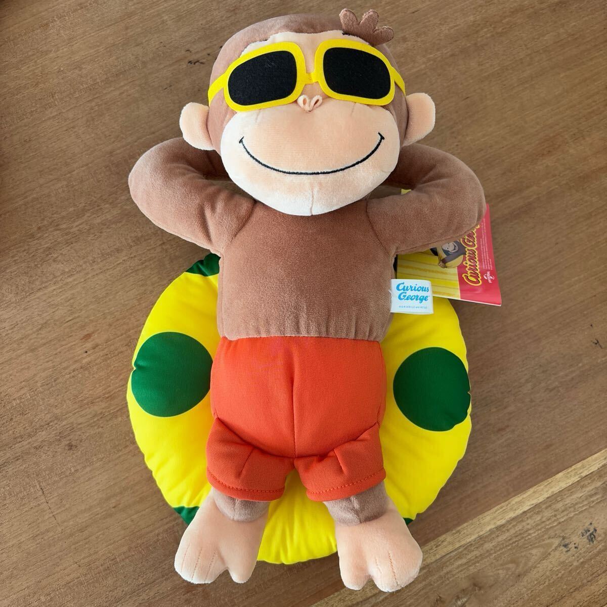 【未使用】☆おさるのジョージ☆ Lぬいぐるみ summer サマー拍卖