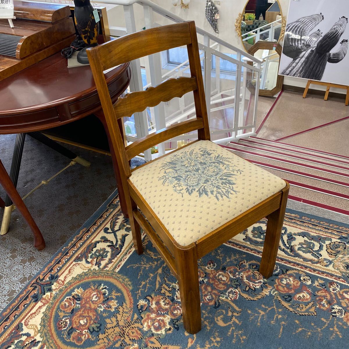 現状品 アンティークチェア ダイニングチェア 洋風 レトロ 489拍卖