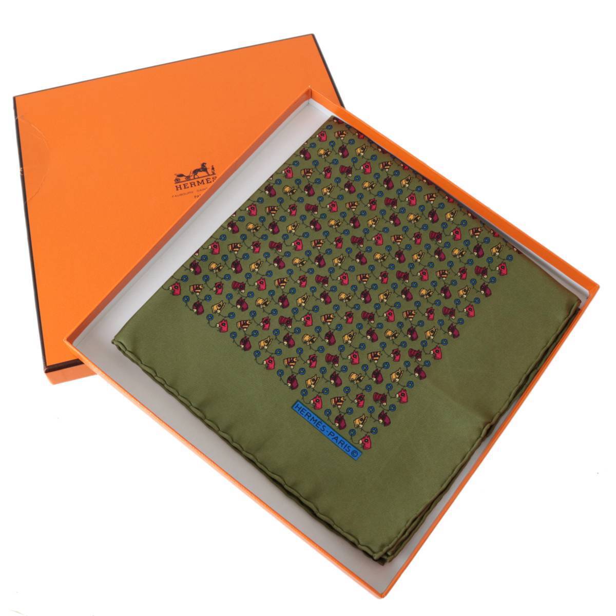 HERMES/エルメス プチ カレ スカーフ シルク100% FS-is Bランク拍卖