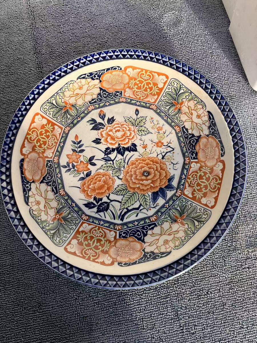 e153★皿 和食器 丸皿 大皿 飾皿 飾り皿★拍卖