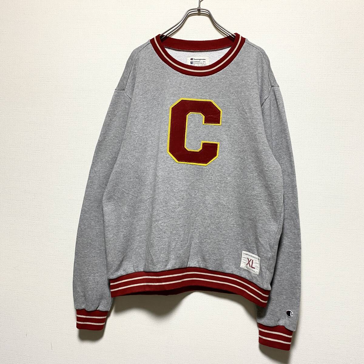 アメリカ古着 champion チャンピオン ロゴ スウェット トレーナー 裏起毛 US古着 【W449】拍卖