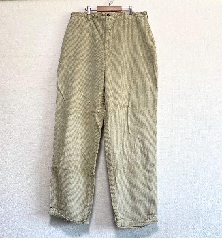 アメリカ古着 BAXTER コーデュロイパンツ 太畝 スラックス ベージュ ビッグサイズ US古着 ヴィンテージ 【T30】拍卖