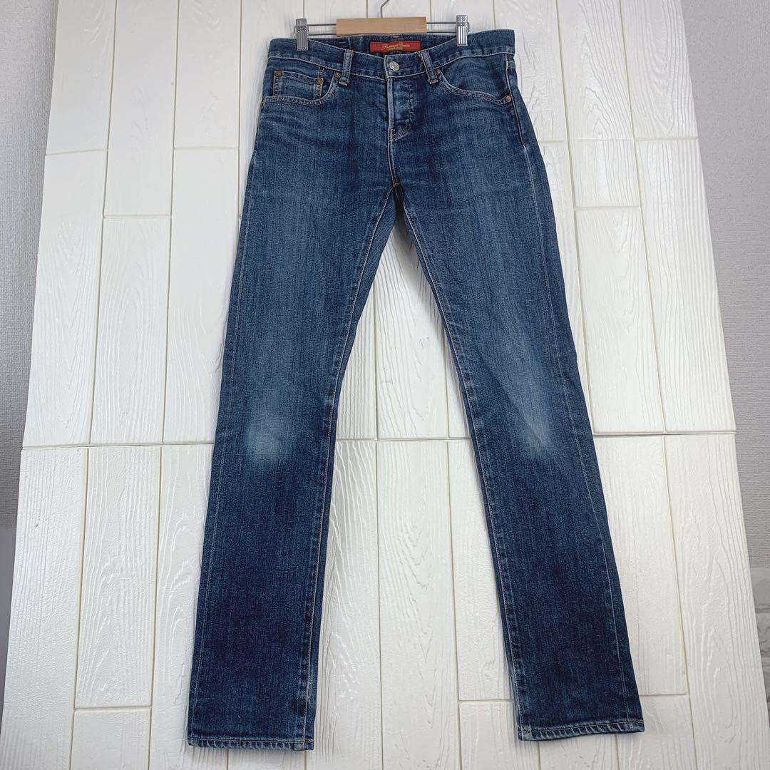 ダークブルーデニムパンツ ウエスト76cm 股下22cm ユニクロ拍卖